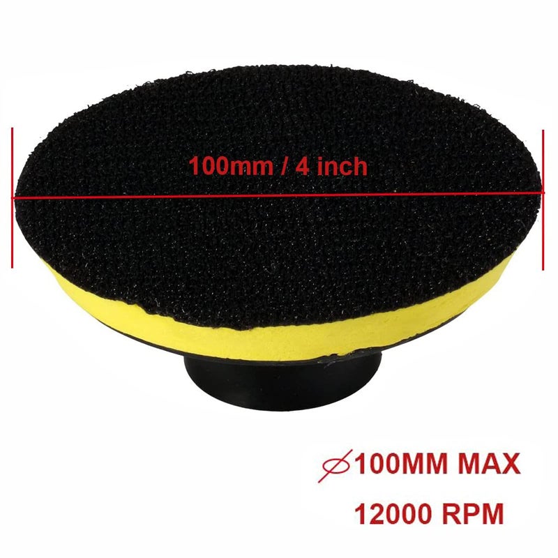 Luomorgo 4 inch Grit 50 Diamond Wet Dry Polishing Sanding Grinding Pads (10+1) pcs - Image 3